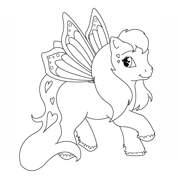 dessin mandala poney