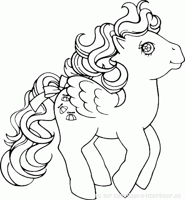 dessin poneys