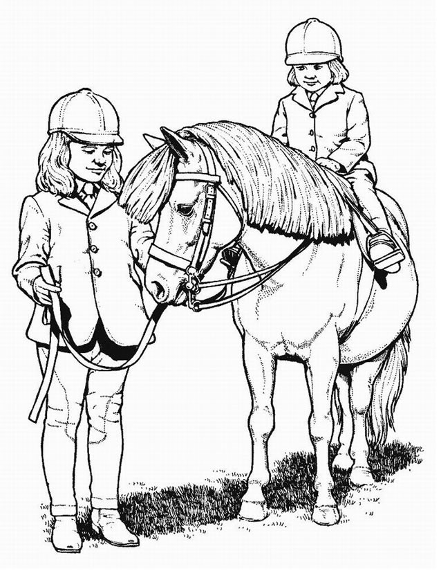 dessin à imprimer poney volant