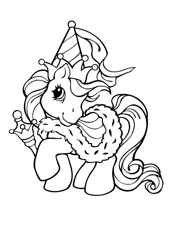 coloriage poney sur ordinateur