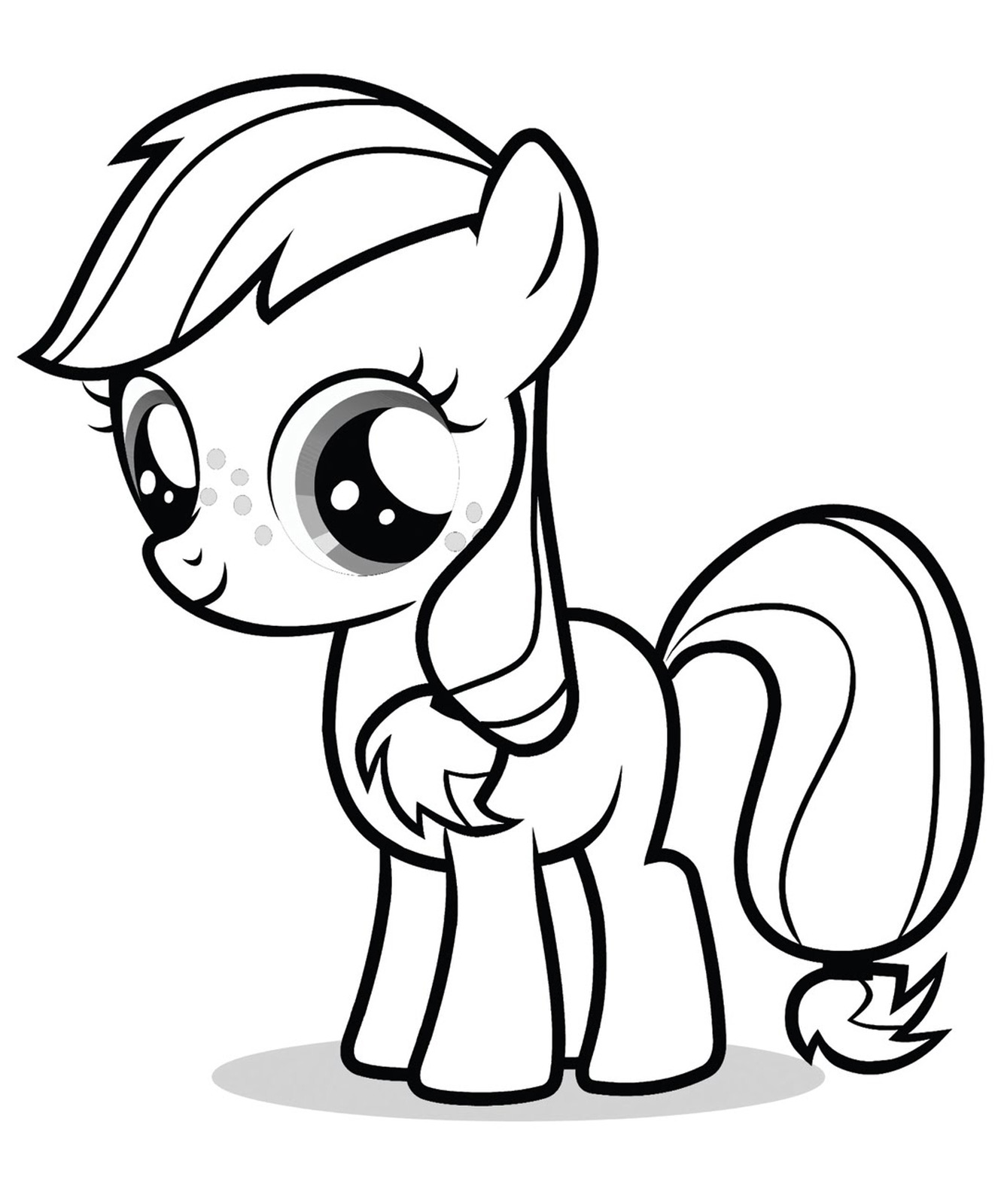 dessin ƒ colorier a imprimer poney gratuit