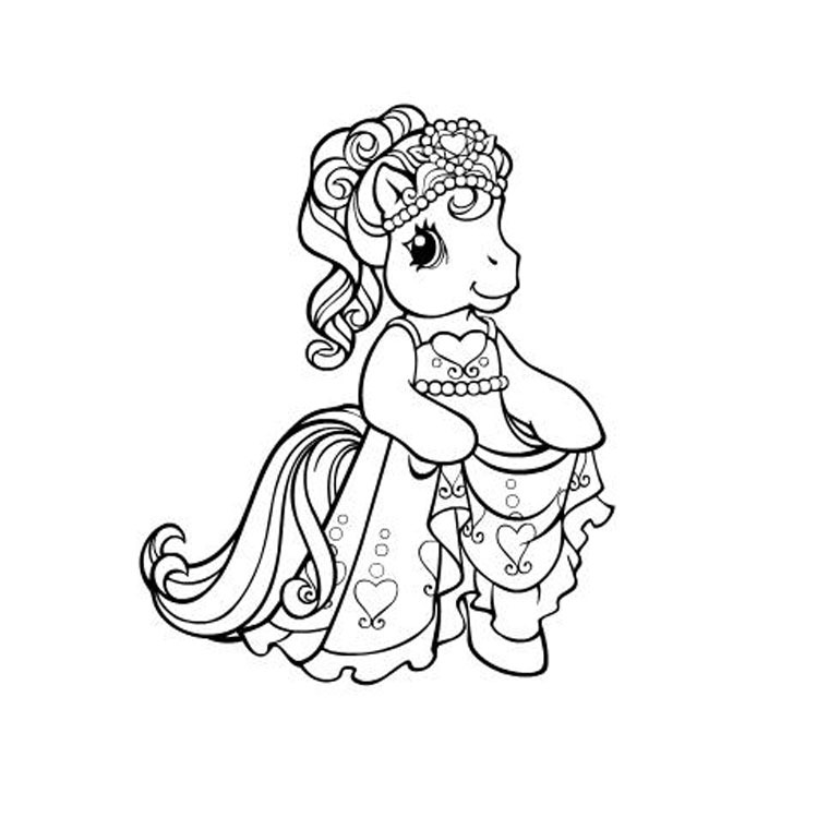 coloriage poney