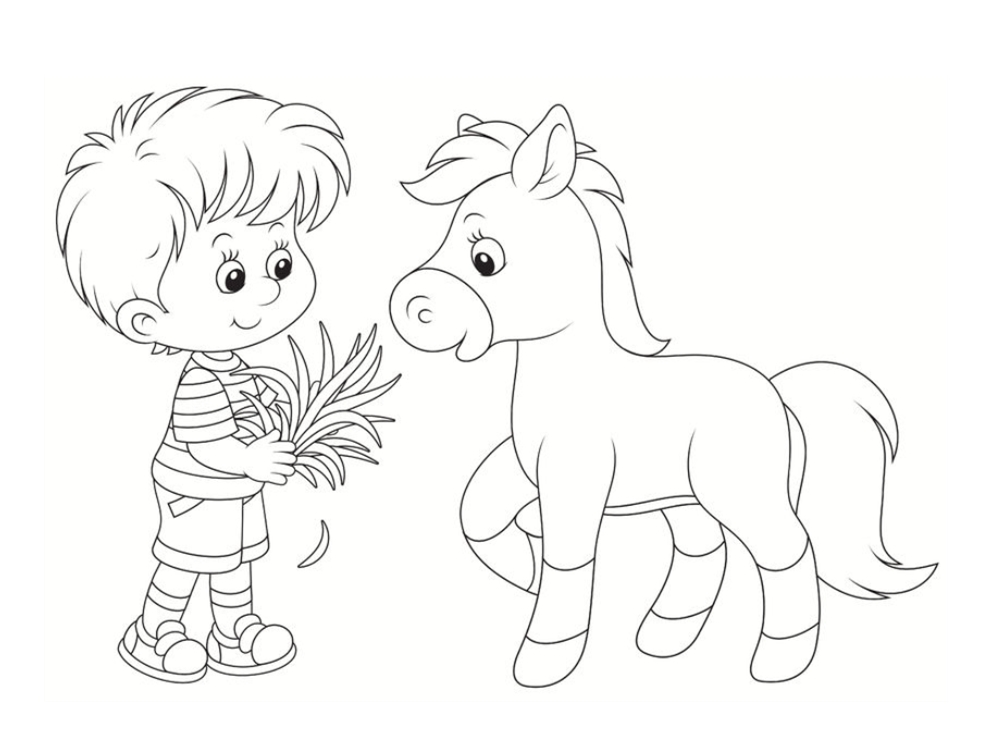 coloriage poneys chevaux