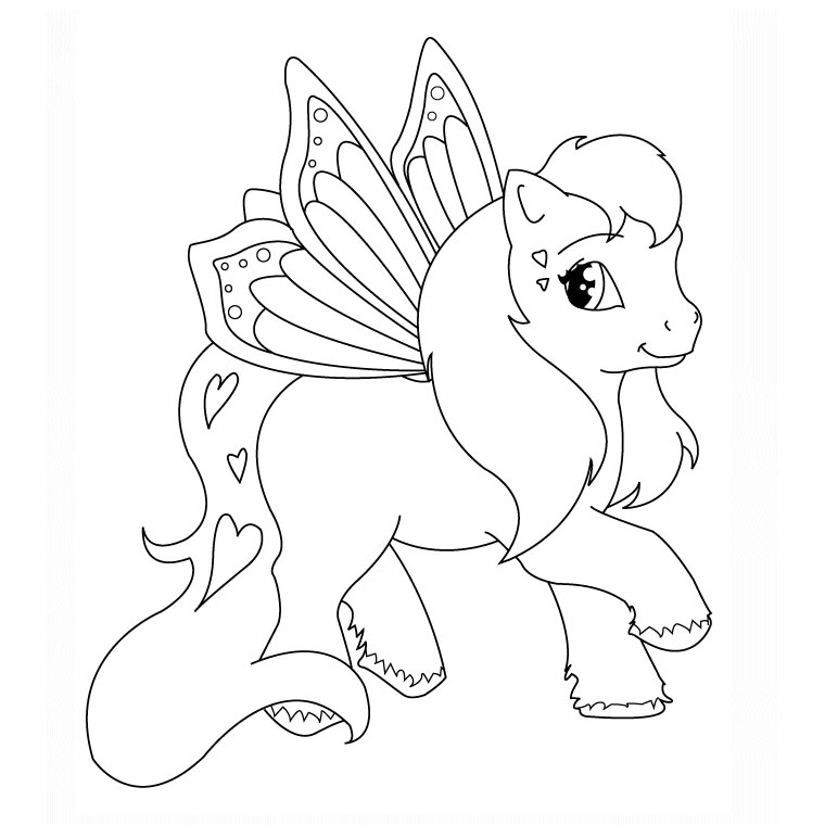 coloriage animaux poney