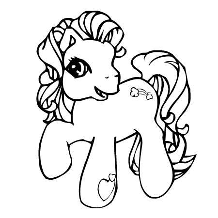 dessin à colorier my pony