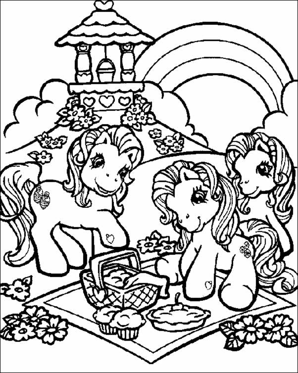 coloriage à dessiner petit poney à imprimer