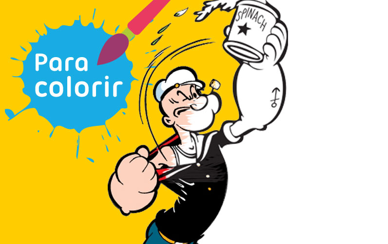 dessin popeye a imprimer