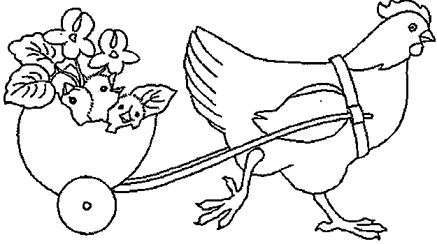 dessin  colorier aile de poulet