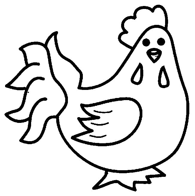 dessin codé poule maternelle