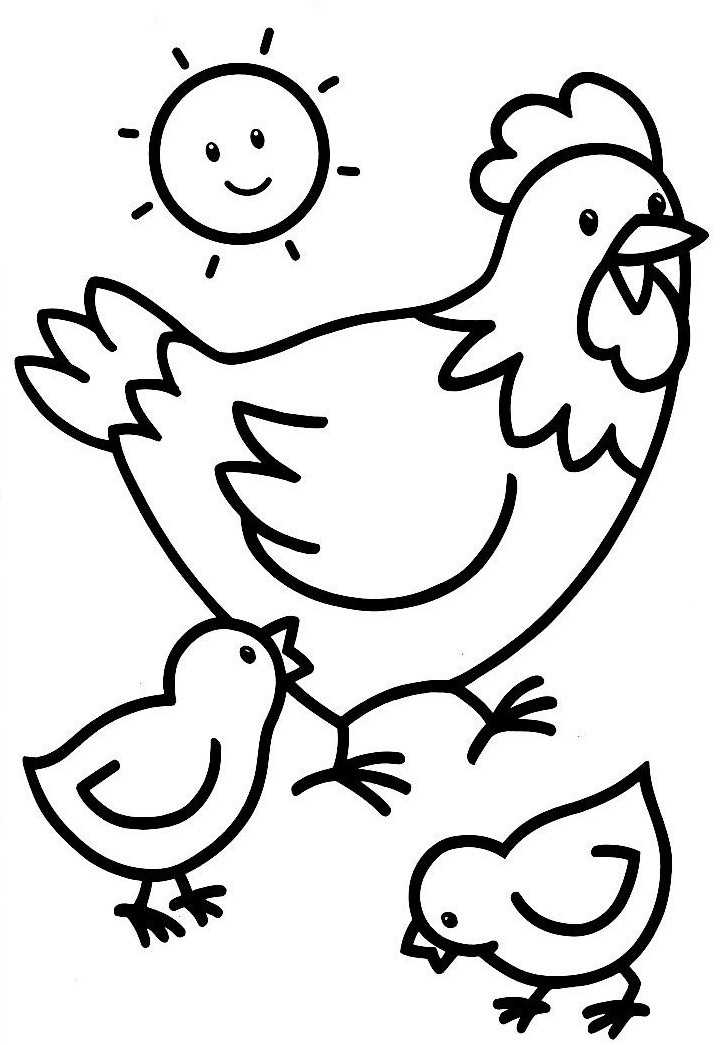 dessin poule oeuf