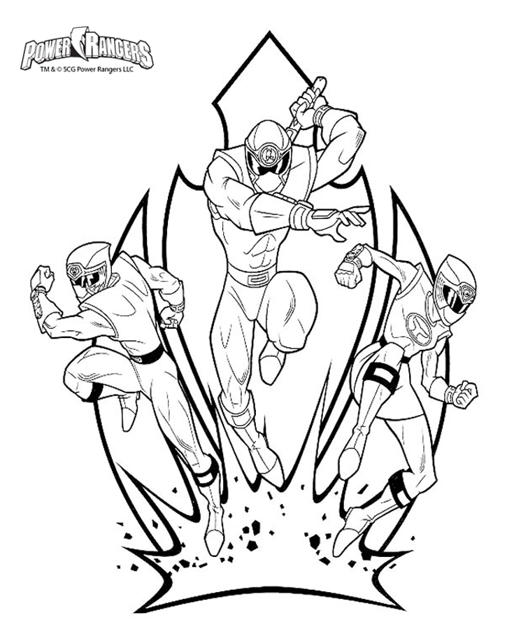 coloriage power rangers a imprimer gratuit