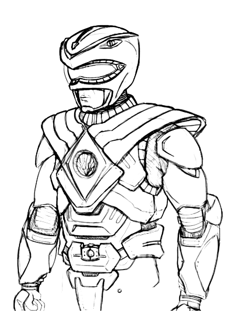 coloriage power rangers megaforce a imprimer