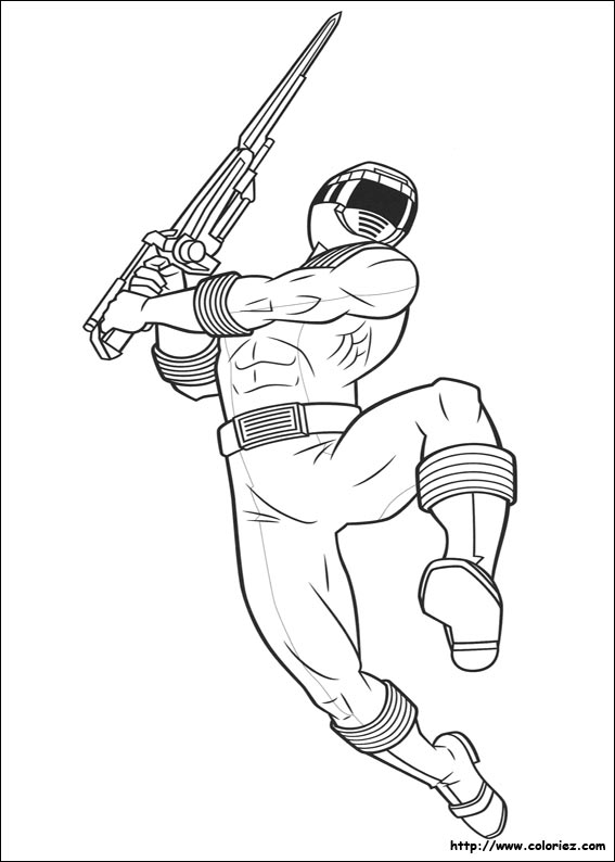 17 dessins de coloriage Power Rangers Rpm à imprimer