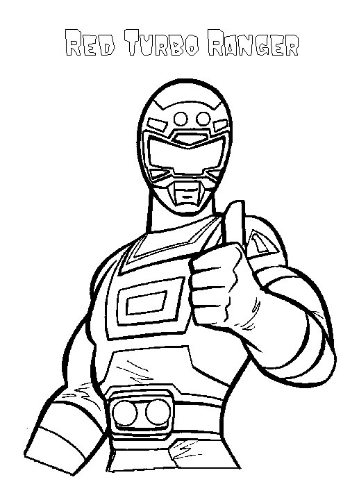 coloriage power rangers dino tonnerre