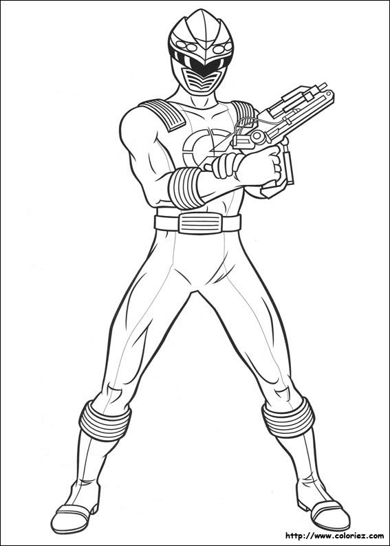 Coloriage Power Rangers Samurai Imprimer