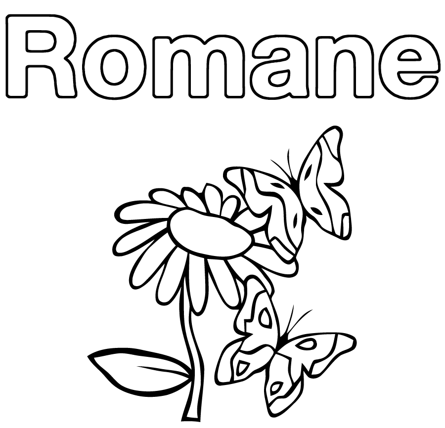 coloriage prenom avec dessin gratuit