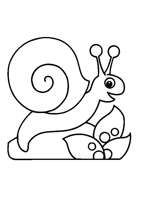 coloriage sur hugo l escargot - Coloriages Héros