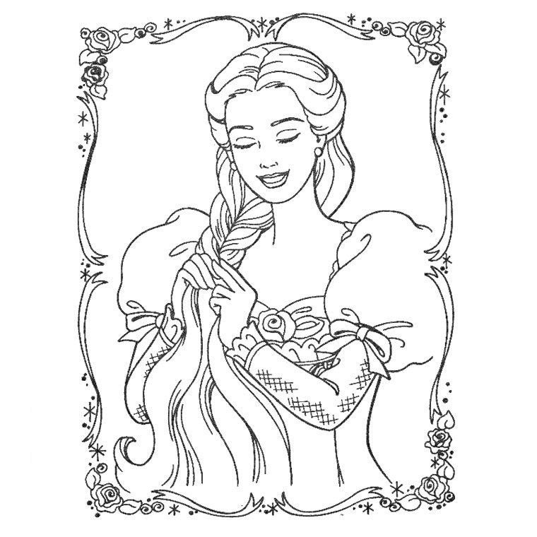 coloriage princesse a imprimer gratuit