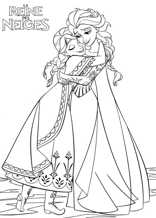 coloriage princesse anna