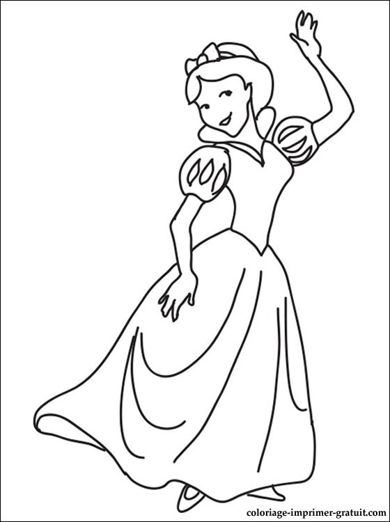 dessin princesse blanche neige