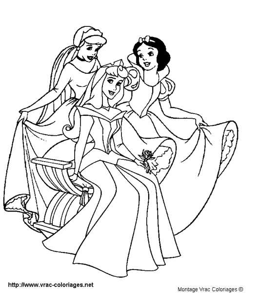 coloriage princesse disney imprimer