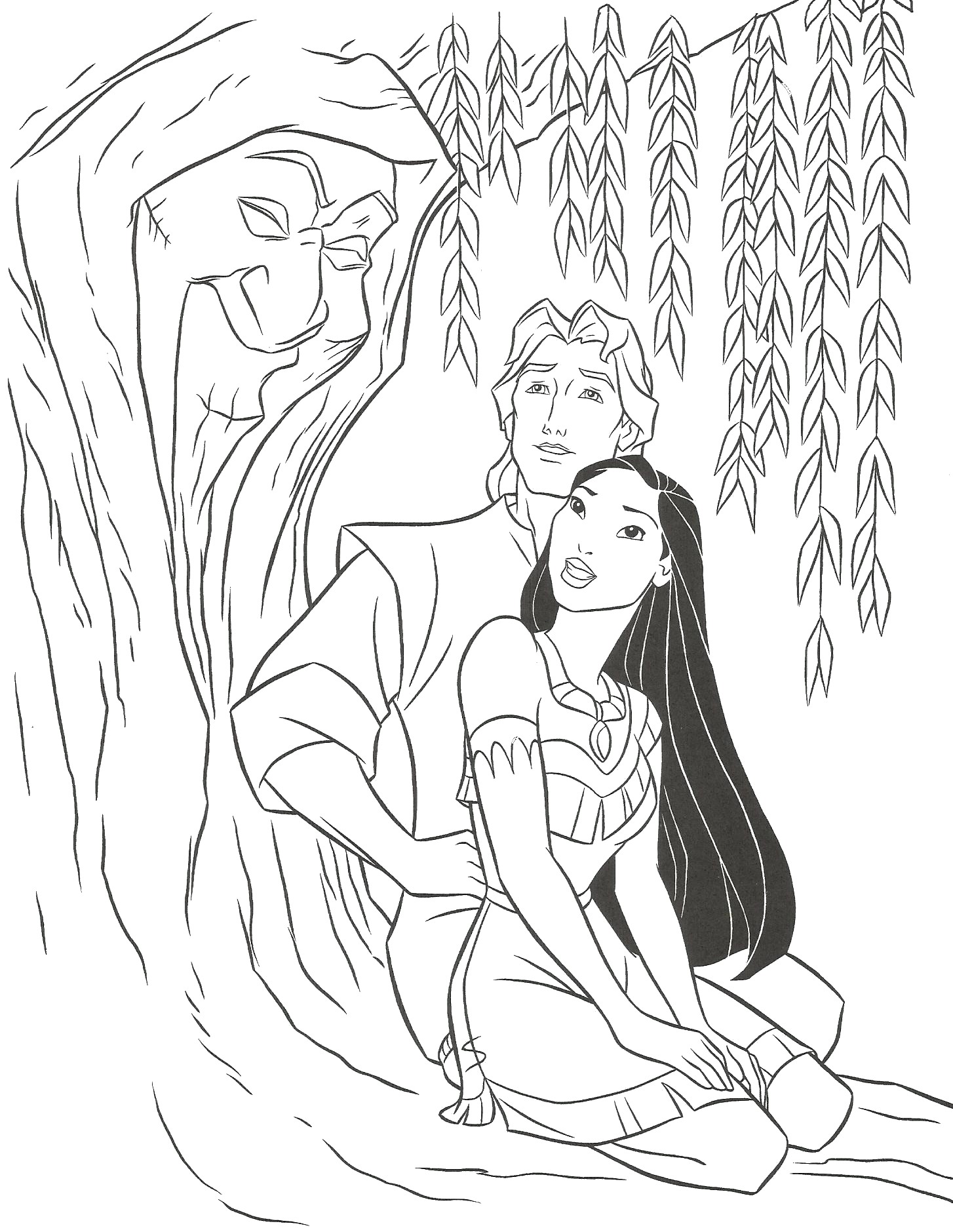 coloriage princesse disney pocahontas