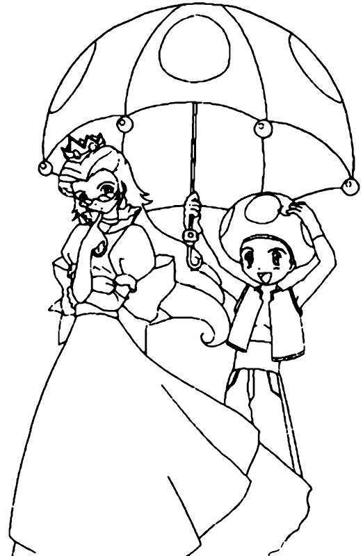 jeux de coloriage à dessiner princesse peach