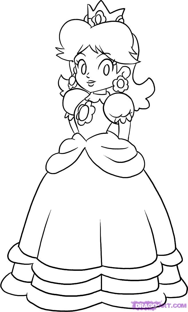 dessin super princesse peach