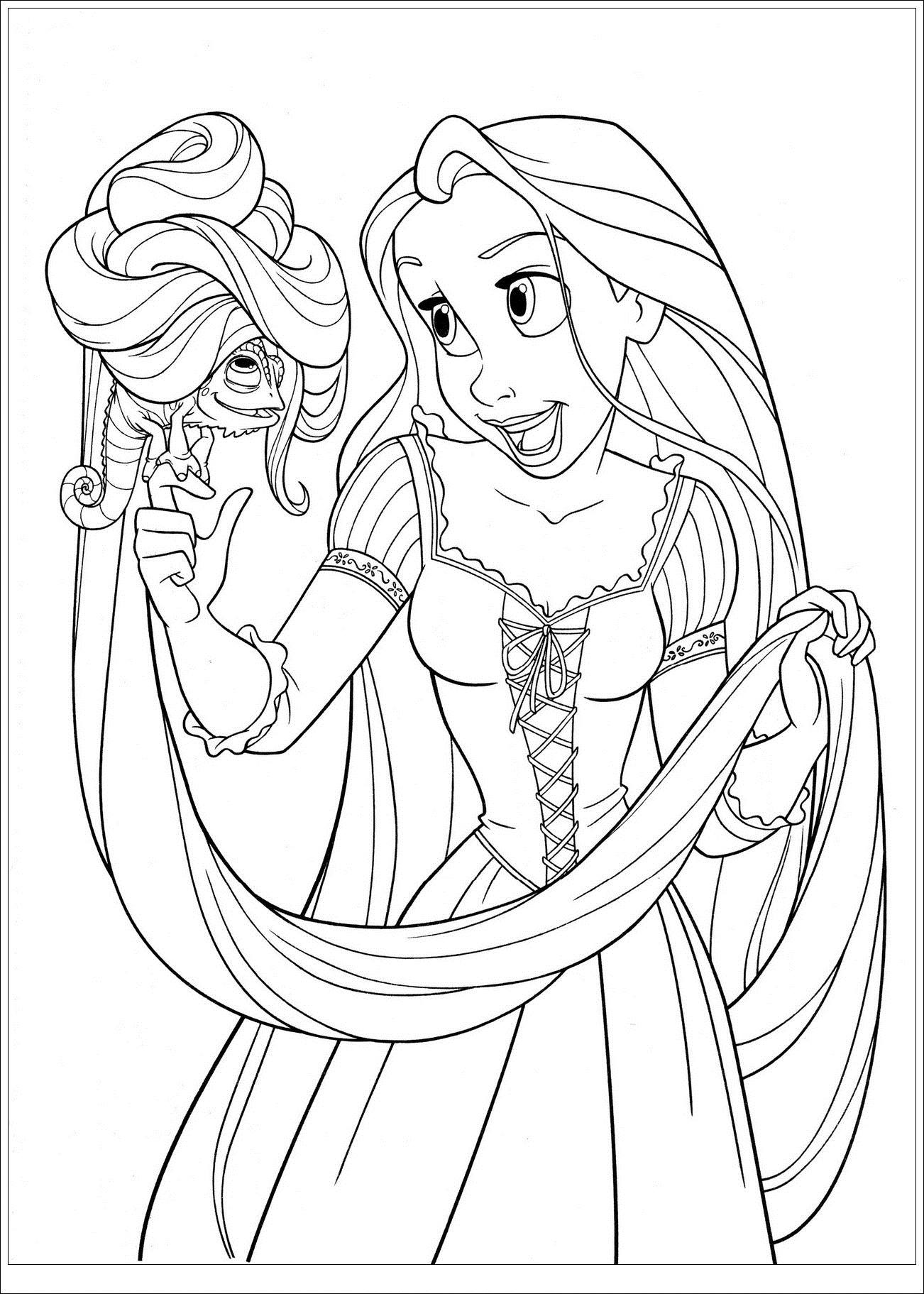 coloriage princesse raiponce