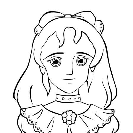 coloriage princesse sarah a imprimer gratuit