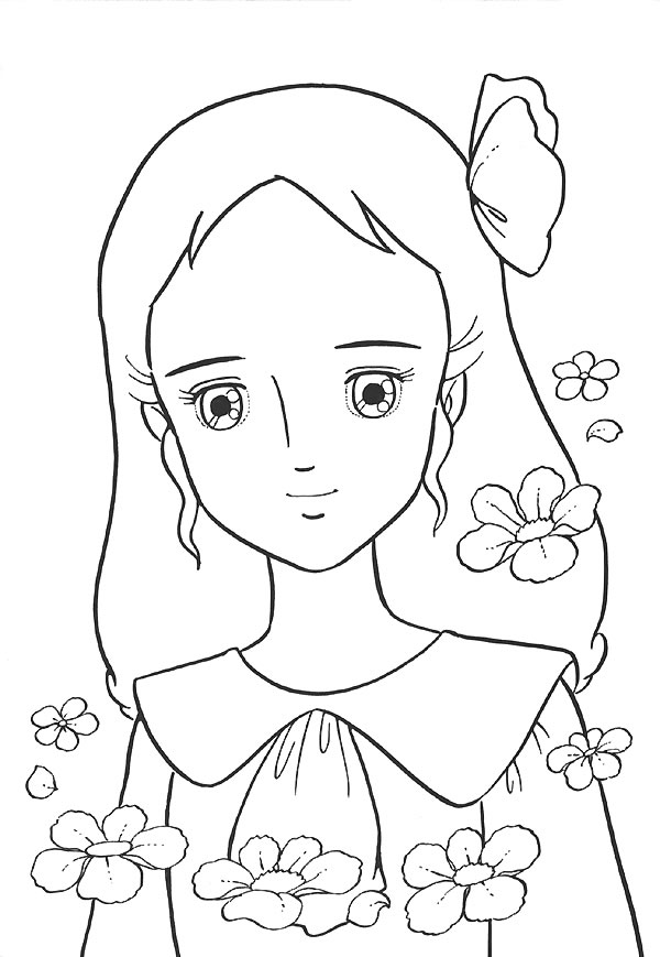 dessin à colorier princesse sarah à imprimer