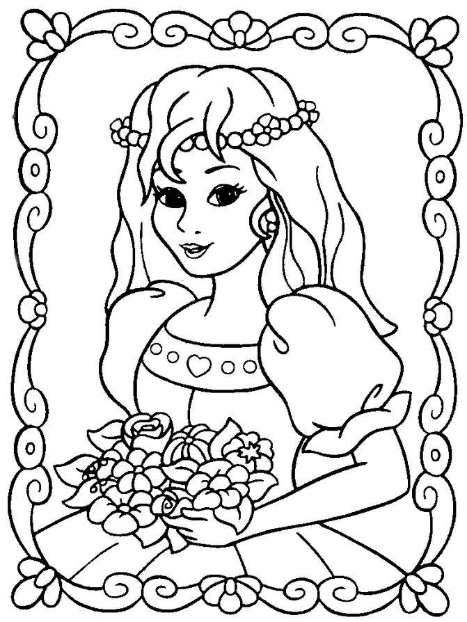 coloriage princesse sarah gratuit