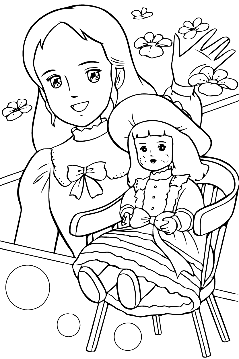 dessin princesse sarah imprimer gratuit · jeux de coloriage