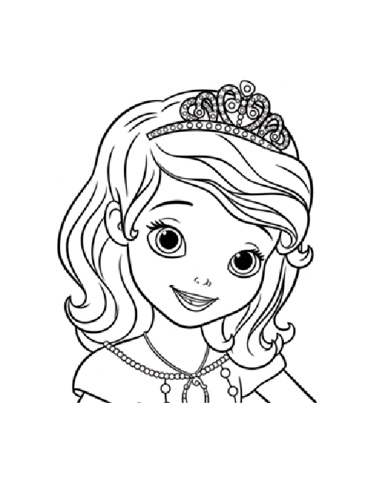 coloriage princesse sofia a imprimer