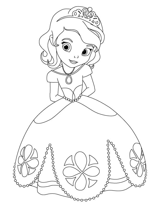 coloriage princesse sophia - COLORIAGE PRINCESSE SOFIA Gratuit sur JEU 