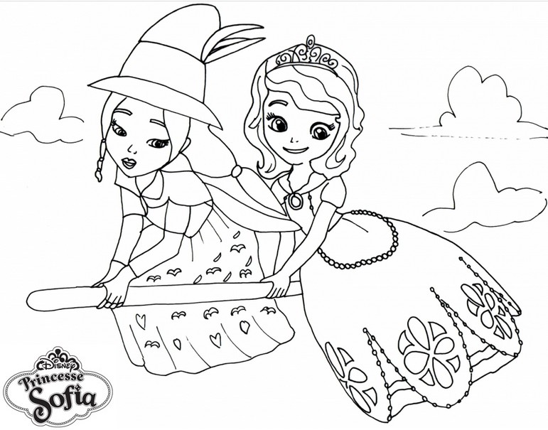 coloriage a colorier princesse sofia