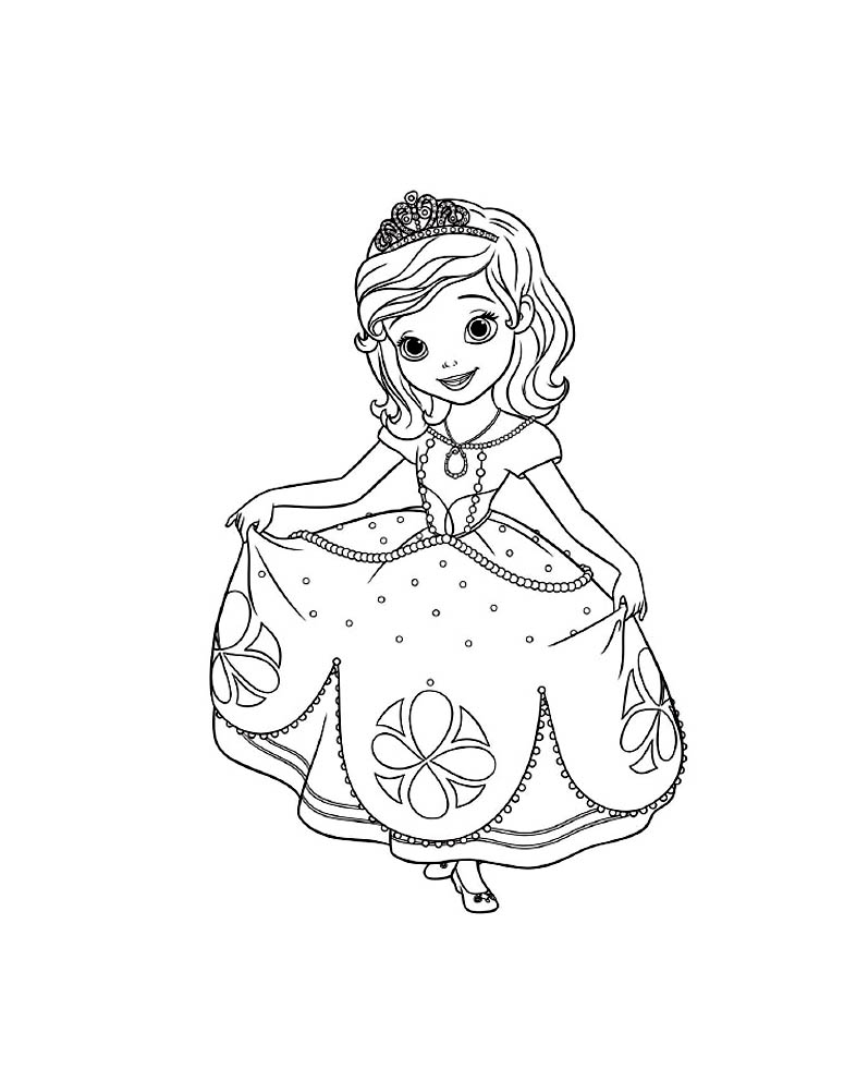 coloriage princesse sofia