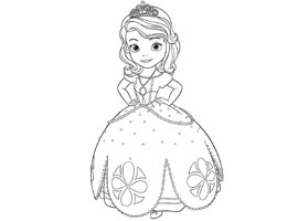 coloriage clovis princesse sofia