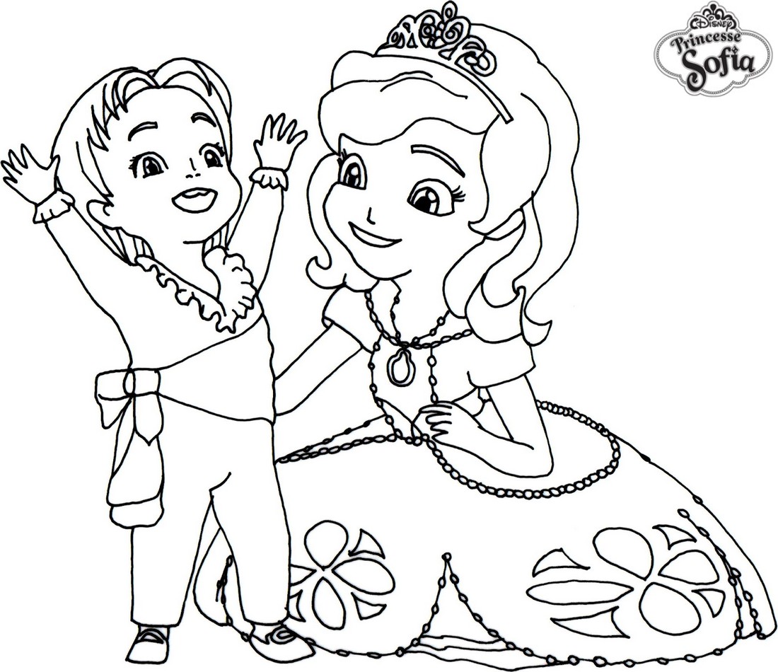 coloriage princesse sofia