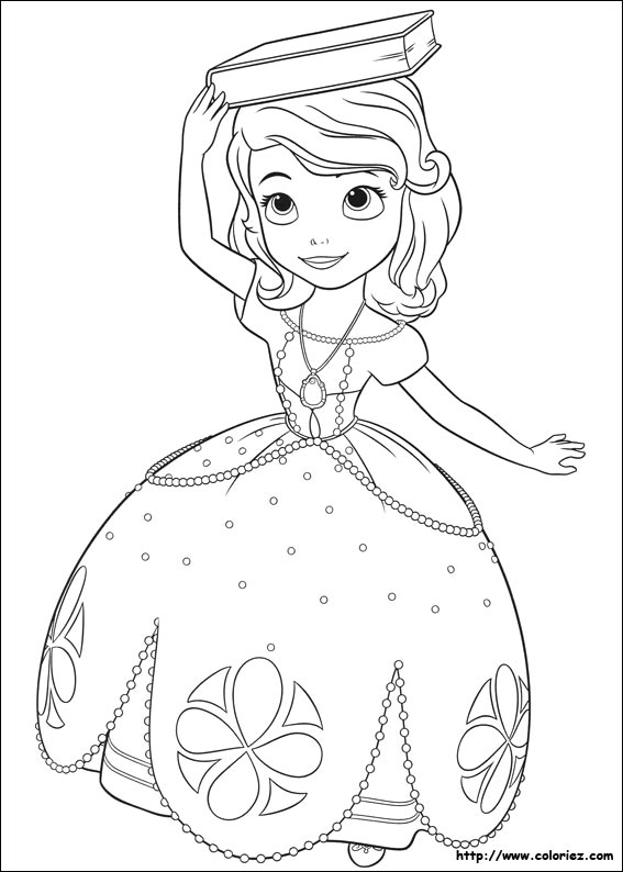 coloriage princesse sofia