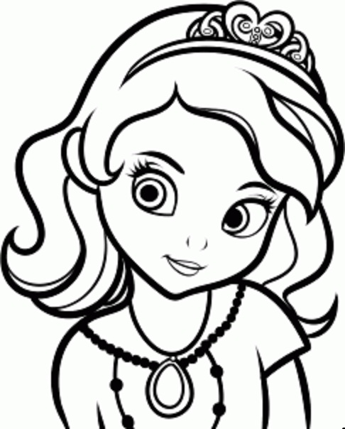 coloriage princesse sofia