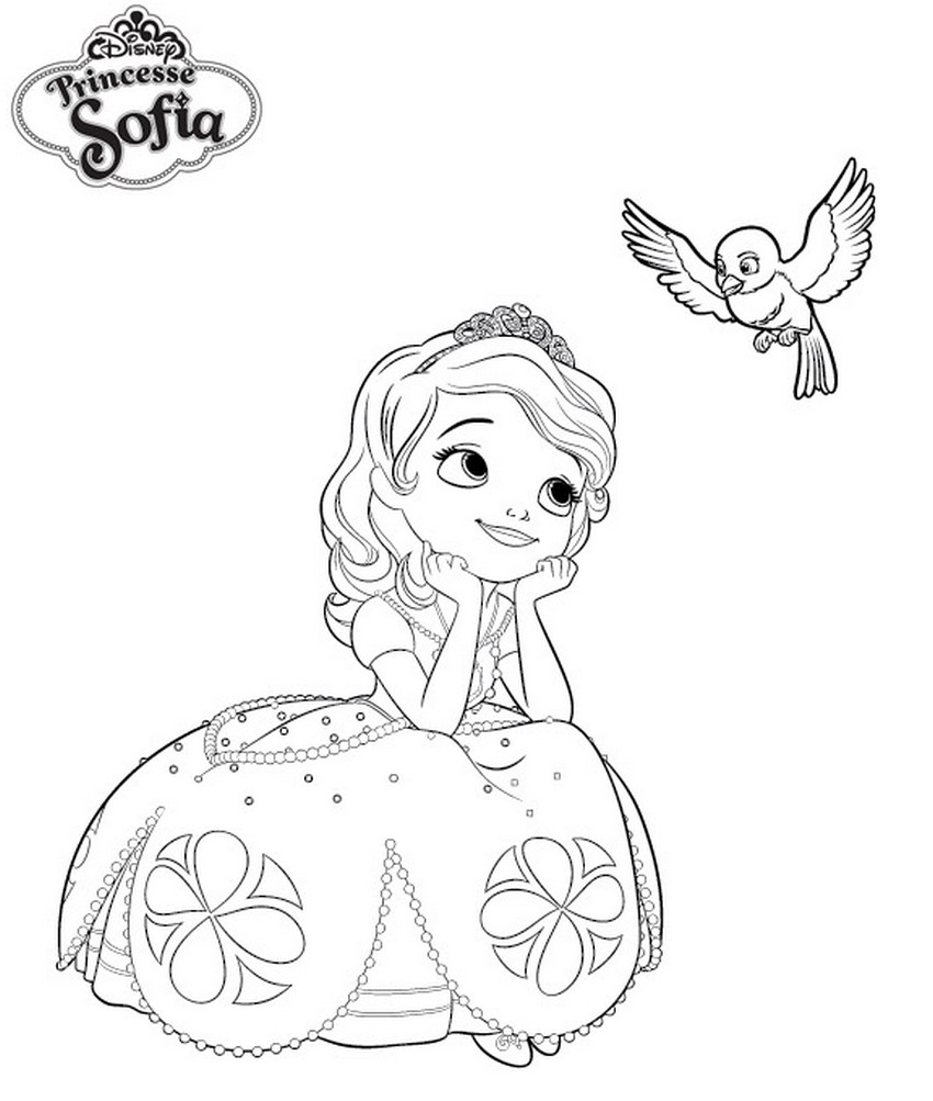 coloriage de princesse sofia a imprimer