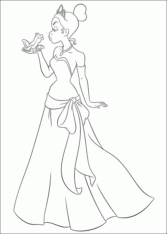 coloriage princesse tiana en ligne