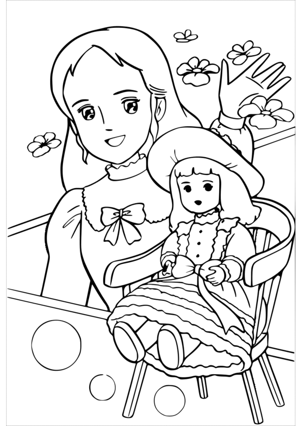 coloriage de 12 princesse