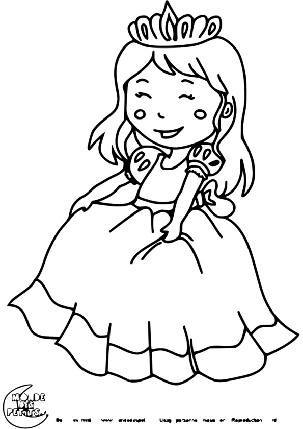 coloriage princesse a faire sur l ordinateur