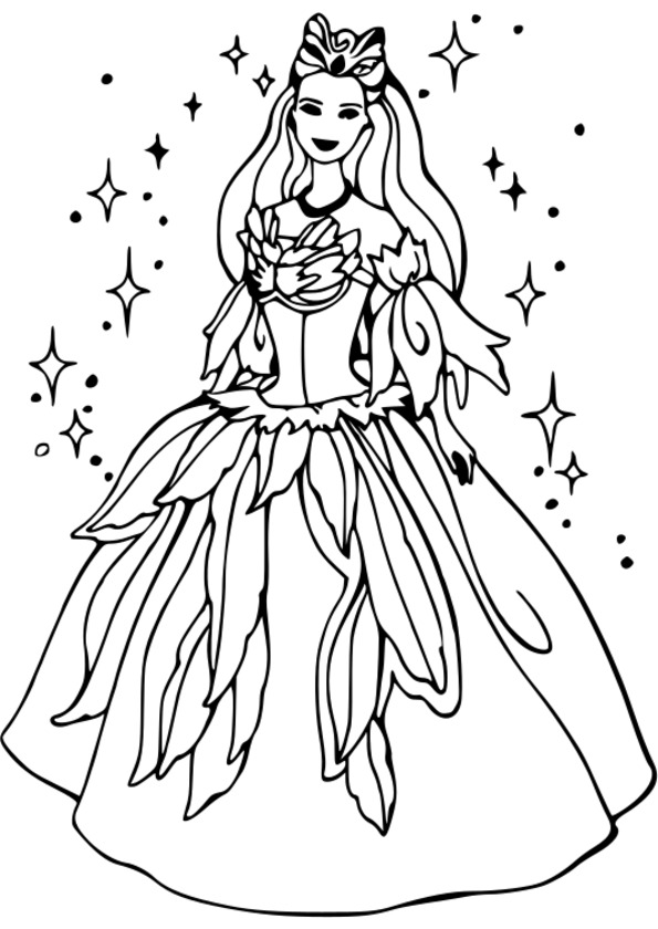 a colorier princesse