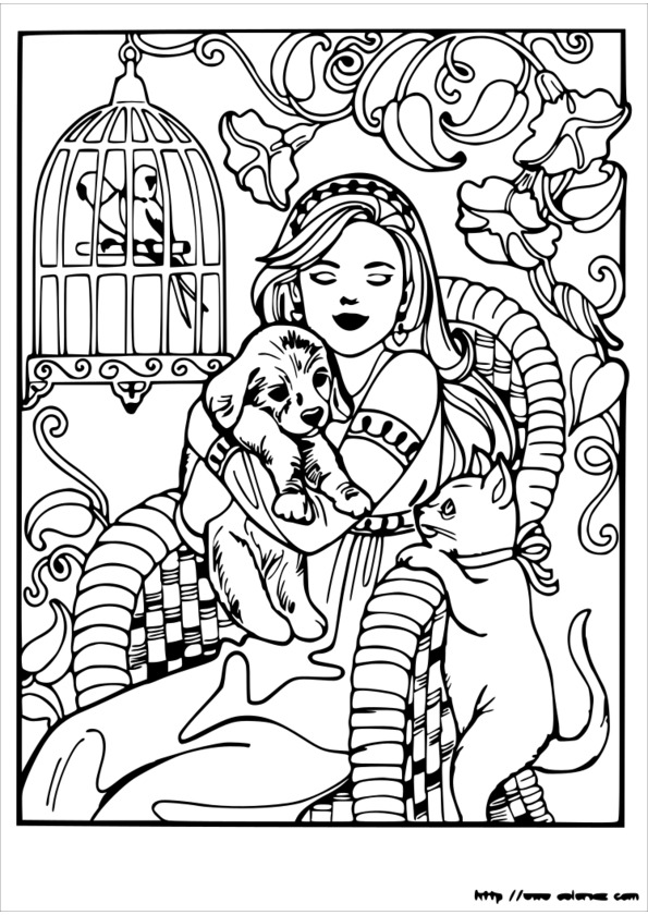 coloriage princesse égyptienne