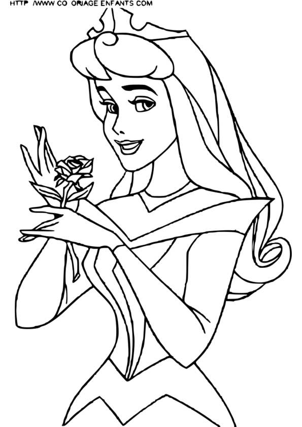 coloriage d'une princesse imprimer