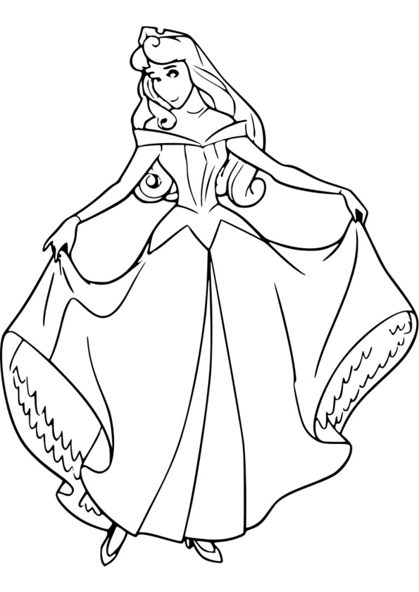 imprimer coloriage princesse sarah