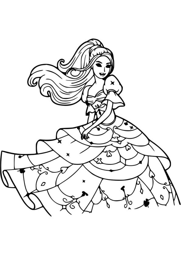 coloriage princesse disney